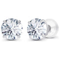 1.50 CTW Lab-Grown Diamond Stud Earrings in 14K White or Yellow Gold – F Color, VS Clarity | AGI Certified